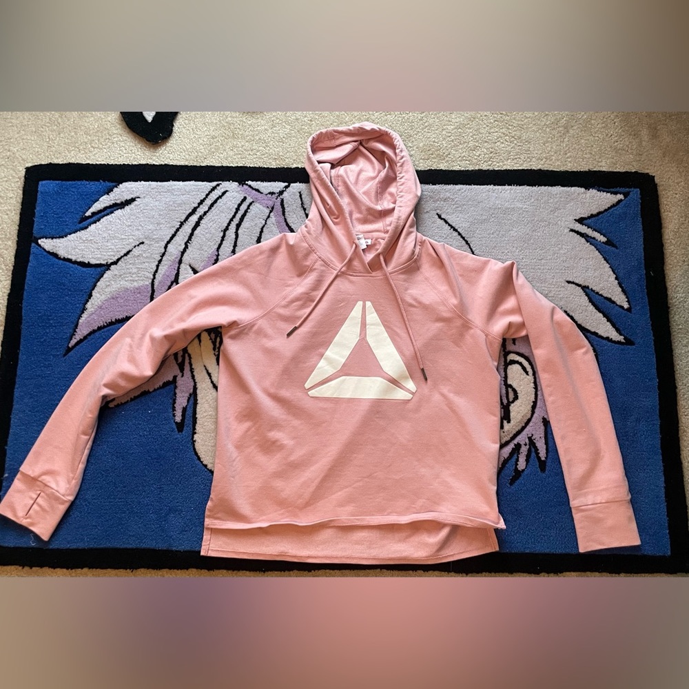 Reebok cropped workout hoodie